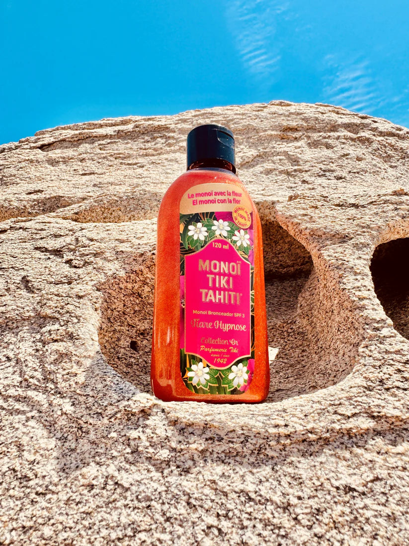 Monoi Tiki Tiare Hypnose Spf 3 with glitter