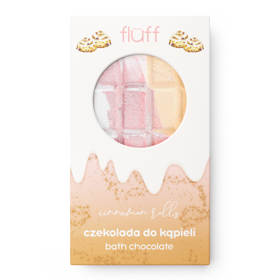 Fluff Chocolate Bar Bath Bomb "Cinnamon Roll"