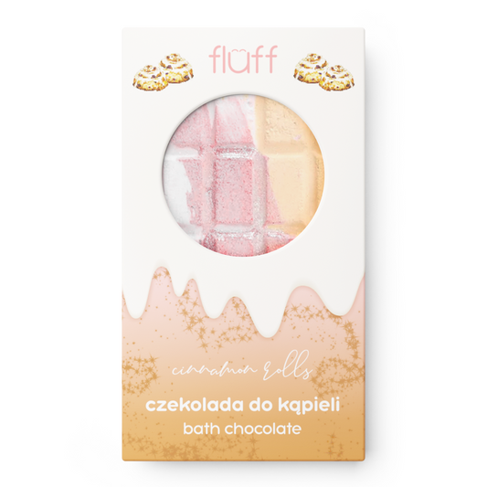 Fluff Chocolate Bar Bath Bomb "Cinnamon Roll"