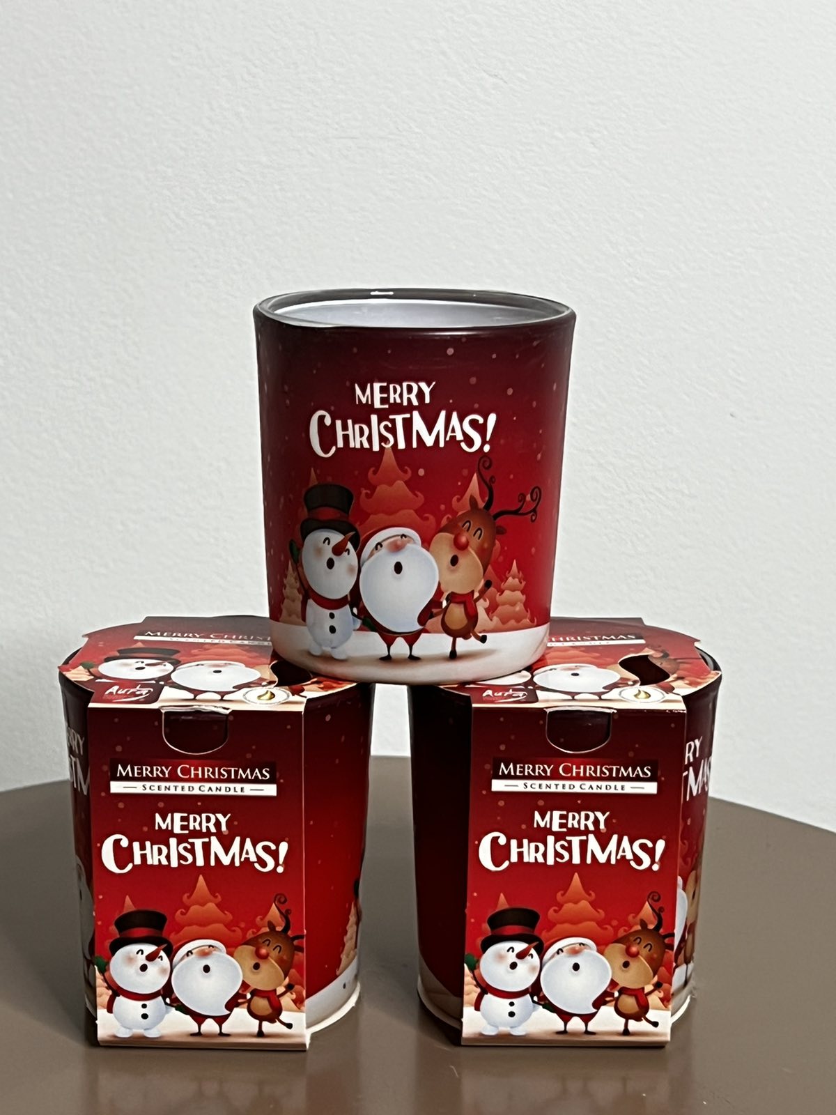 Christmas scented candle